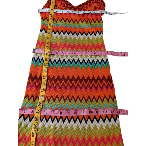 MISSONI Crochet Knit Maxi Mid Dress Smocked Cardigan Set Pristine 40/4 Two Piece - Picture 9 of 16